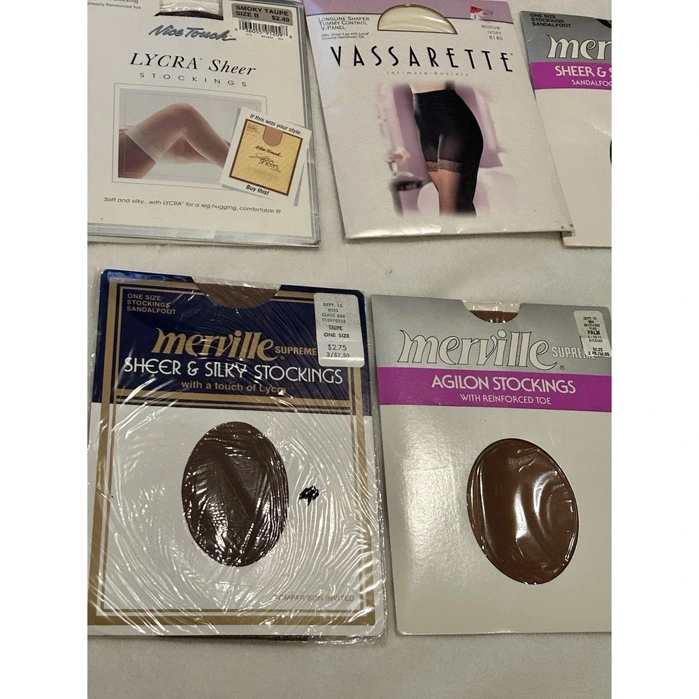 VTG‎ Melville Etc Pantyhose Tights Panties  Lot of 15 Various Colors & Sizes